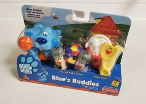 2000 Blue's Clues Buddies Blue Salt Pepper Shovel Pail Fisher Price Mattel NOS - Picture 1 of 12
