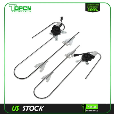 Pair Front Power Window Regulator For Kenworth T270 300 370 660 800 900 w/ Motor - Изображение 1 из 4