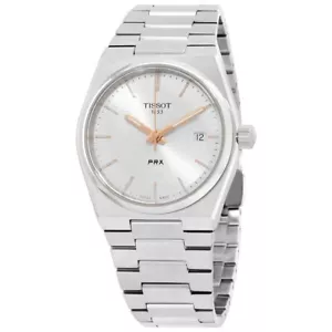 Tissot PRX 35MM Quartz Silver Dial UNISEX Watch T1372101103100 - Picture 1 of 1
