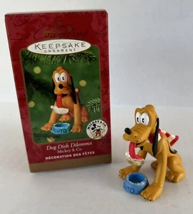 Weihnachtsschmuck Pluto Hundenapf Dilemma Mickey & Co Hallmark Andenken 2000 - Bild 1 von 7