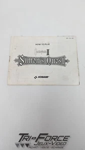 Castlevania II Simon’s Quest NES Nintendo Instructions Manual / Booklet ONLY - Imagen 1 de 2