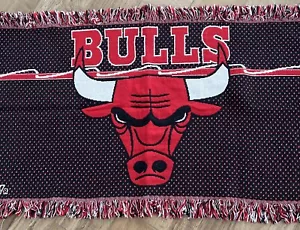 Vintage 90s Chicago Bulls 28x48 NBA Lap Throw Northwest Company Logo - Picture 1 of 7