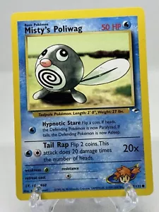 Misty's Poliwag No Holo Común 87/132 JCC Pokémon Gimnasio Héroes LP - Imagen 1 de 2