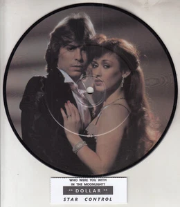DOLLAR Who were you with in the moonlight? PICTURE DISC 7" 45 rpm record NEW - Picture 1 of 2