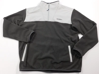 Merrell Fleece Softshell 1/4 Zip Pullover Jacket Gray Two Tone Men's size 2XL - Image 1 of 4