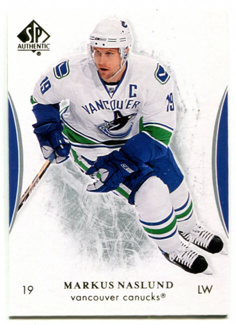 2007-08 SP Authentic Markus Naslund Card #90 Vancouver Canucks - Image 1 of 1