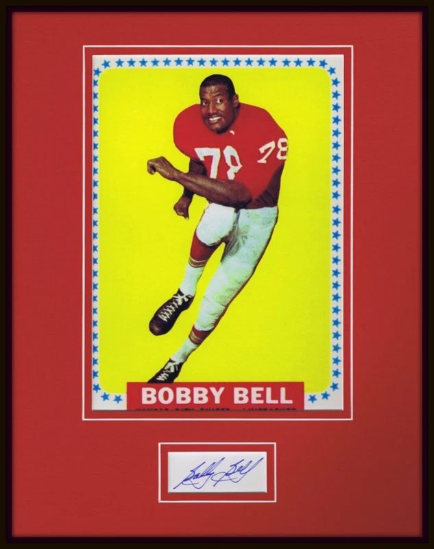Chiefes de exhibición de fotos de 11x14 firmadas por Bobby Bell Foto 1 de 1