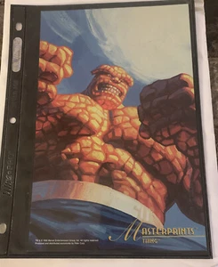 FLEER MASTERPRINTS, THE THING, MARVEL, 10" X 6.5" (IMPRESO EN 1994) - Imagen 1 de 2