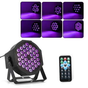 72W 36 LED UV Schwarzlicht DMX Bühnenbeleuchtung DJ Bühnenlicht + Fernbedienung - Bild 1 von 12