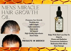 Mens Miracle Hair Growth Oil - Picture 1 of 3