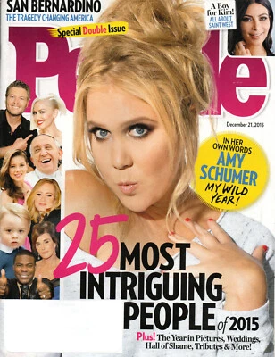PEOPLE Magazine December 21 2015 Amy Schumer 25 Most Intriguing People of 2015 - Image 1 of 3