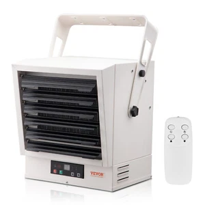 Electric Garage Heater, 10000-Watt Digital with Remote Ceiling/Wall Mount - Picture 1 of 12