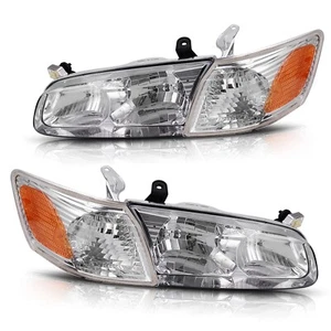 DWVO Headlights Assembly Compatible with 00 01 2000 2001 Camry Headlamp Repla... - Picture 1 of 6