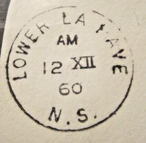 Canada # CDS Cancel Lower Lahave, NS {ebhs122} - Picture 1 of 1