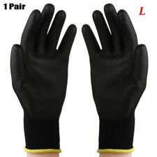 Non-slip Anti-static Black PU Work Gloves Labor Protection Coated Polyurethane
