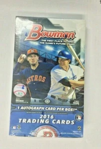 2016 BOWMAN BASEBALL SEALED HOBBY BOX - 1 AUTO - Picture 1 of 3