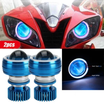For Yamaha YZF R1 R1S R6 R6S YZF600R 2X 2.75 inch LED Projector Headlight Light  - Image 1 of 4