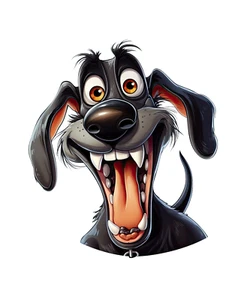 Lustiger Hunde Auto Aufkleber Hunde Sticker - Picture 1 of 1
