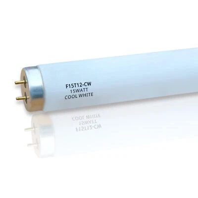 4pack F15t12cw 15w T12 Cool White 18" Fluorescent Light Bulbreplace G Esylvani - Image 1 of 4