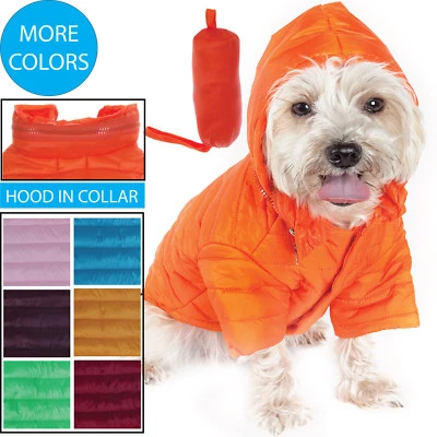 Chaqueta Abrigo Ajustable Ligera Plegable 'Avalancha' Mascota Perro con Capucha Incorporada Foto 1 de 3