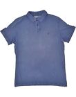 TIMBERLAND Mens Tall Regular Fit Polo Shirt XL Blue Cotton II10