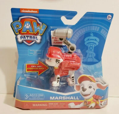 NICKELODEON PAW PATROL MARSHALL FIRED UP SPIN MASTER TALKING DOG MINI FIGURE - Image 1 of 2