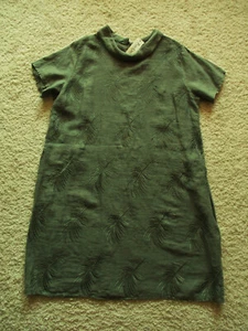LUNGO L'ARNO tolles Leinen Kleid+PURO LINO+Stickerei+NEU m. Etikett+2XL - Bild 1 von 9