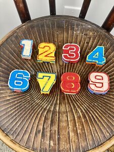 Vintage 1980s Number-Bots Transforming Numbers Masudaya- Lot/8 - Toys/Robots