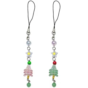 Trendy Phone Strap Trendy Phone Chain Christmas Tree DIY Phone Charm for Holiday - Zdjęcie 1 z 10