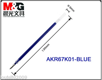 20pcs/1box M&G AKR67K01 0.5mm Erasable Refill Rollerball Point Gel Pens Blue Ink - Image 1 of 3