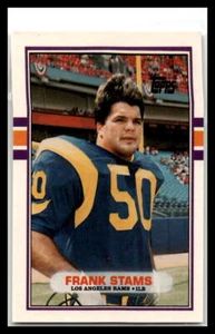 1989 Topps negociado #106T Frank Stams Los Angeles Rams - Imagen 1 de 2