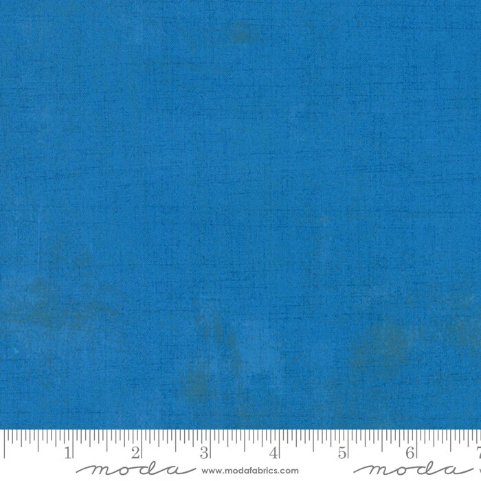 Moda Quilt Fabric Grunge Basics Sapphire by BasicGrey by half-yard #30150 221 - Image 1 of 1