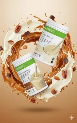 Herbalife Vainilla Protein Drink Mix & Praliné and Cream F1 Set - Premium Duo Foto 1 de 3