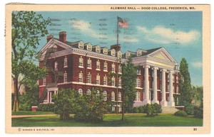 Alumnae Hall Hood College Frederick Maryland Postcard - Picture 1 of 2