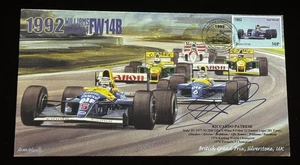 Riccardo Patrese "Grand Prix F1 Williams Team Champion" Signed Envelope Auto PSA - Picture 1 of 2