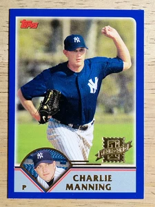 2003 Topps Traded #T174 Charlie Manning FY RC - Picture 1 of 2