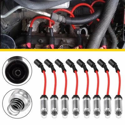 Spark Plug Wire Set For 2015-2018 CHEVY Silverado 1500 Suburban GMC Sierra 1500 - Image 1 of 4