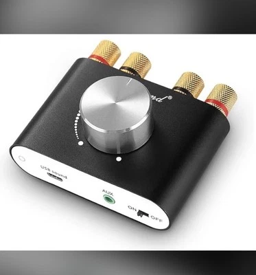 Mini Bluetooth 5.0 Power Amplifier, Stereo Hi-Fi Digital Amp 2.0 Channel 50W×2 w - Image 1 of 2