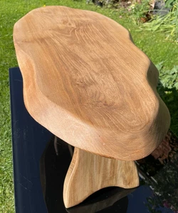 VTG SLAB Solid Elm Coffee Table Or Low Table Trestle Ends George Nakashima Style - Picture 1 of 8