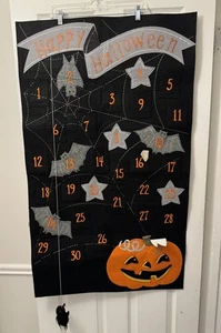 Pottery Barn Kids Happy Halloween Countdown Advent Calendar Felt 44 x 26 2016 - Picture 1 of 24
