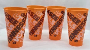 1970's Tennessee Volunteers Vols Orange Football Neyland Stadium Cup Lot Of 4 - Picture 1 of 2