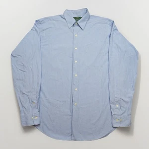 Camisa de Vestir Lauren Ralph Lauren Talla 17 35/37 Azul Blanco Botón a Cuadros Manga Larga - Imagen 1 de 14