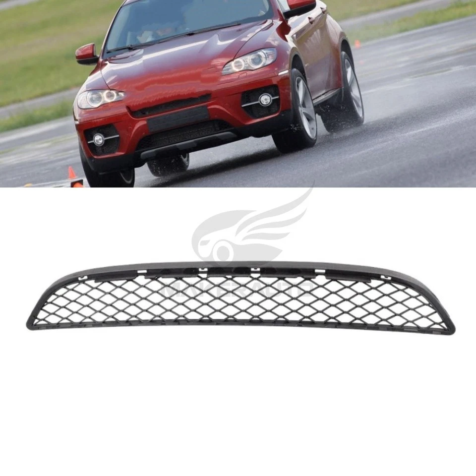 For 2008-14 BMW X6 Lower Black Plastic Bumper Grille Foto 1 de 4