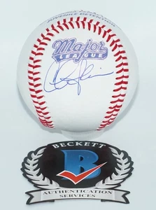 CHARLIE SHEEN signiert MAJOR LEAGUE Film Logo Baseball + BECKETT Zeuge Echtheitszertifikat - Bild 1 von 3