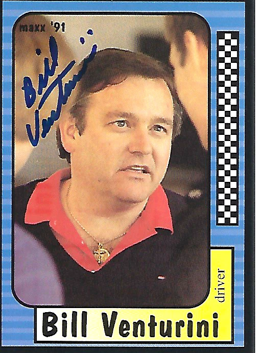 BILL VENTURINI - AUTOGRAPHED - 1991 MAXX - CARD #143  [ H- 19 ] - Image 1 of 1
