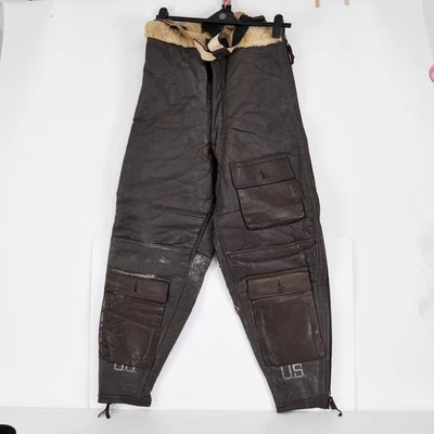 Willis Geiger De Colección Azul Marino Aviador B3 Invierno Cuero de Oveja Pantalones de Vuelo 36 L Foto 1 de 4