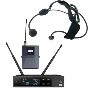 QLX Digital Wireless Microphone System with ME3 Headset Microhpone BodyPack - Picture 1 of 7