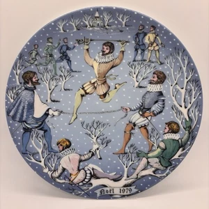 Haviland Limoges 12 Days Of Christmas Plate Ten Noel 1979 Ten Lords A’ Leaping - Picture 1 of 8