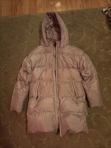 Girls North Face 550-Fill DownPURPLE Parka with hood (Size: L) - Picture 1 of 5
