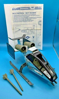 1990 VINTAGE HASBRO G.I JOE COBRA SKY PATROL SKY HAWK VTOL 100% COMPLETE - Image 1 of 4